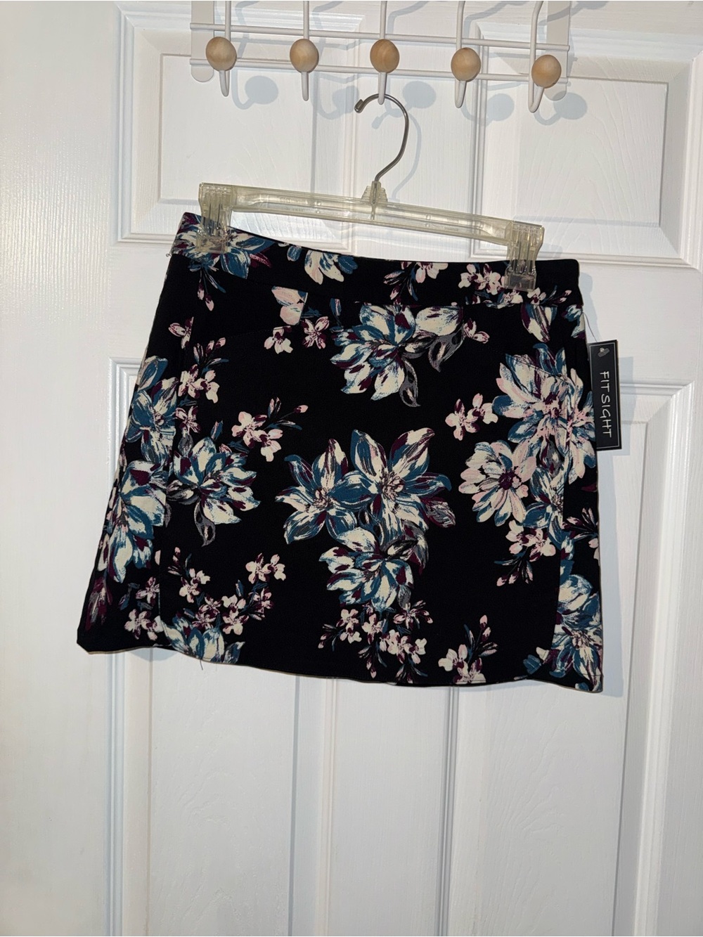Women’s Golf Skort Black Floral Petite PXL Stretch Pockets NWT Preppy Summer